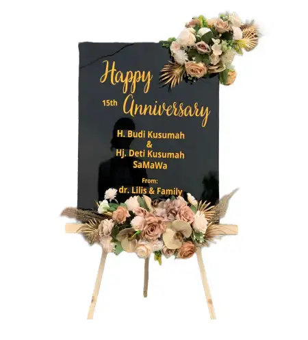 Papan Bunga Akrilik Weda Tengah